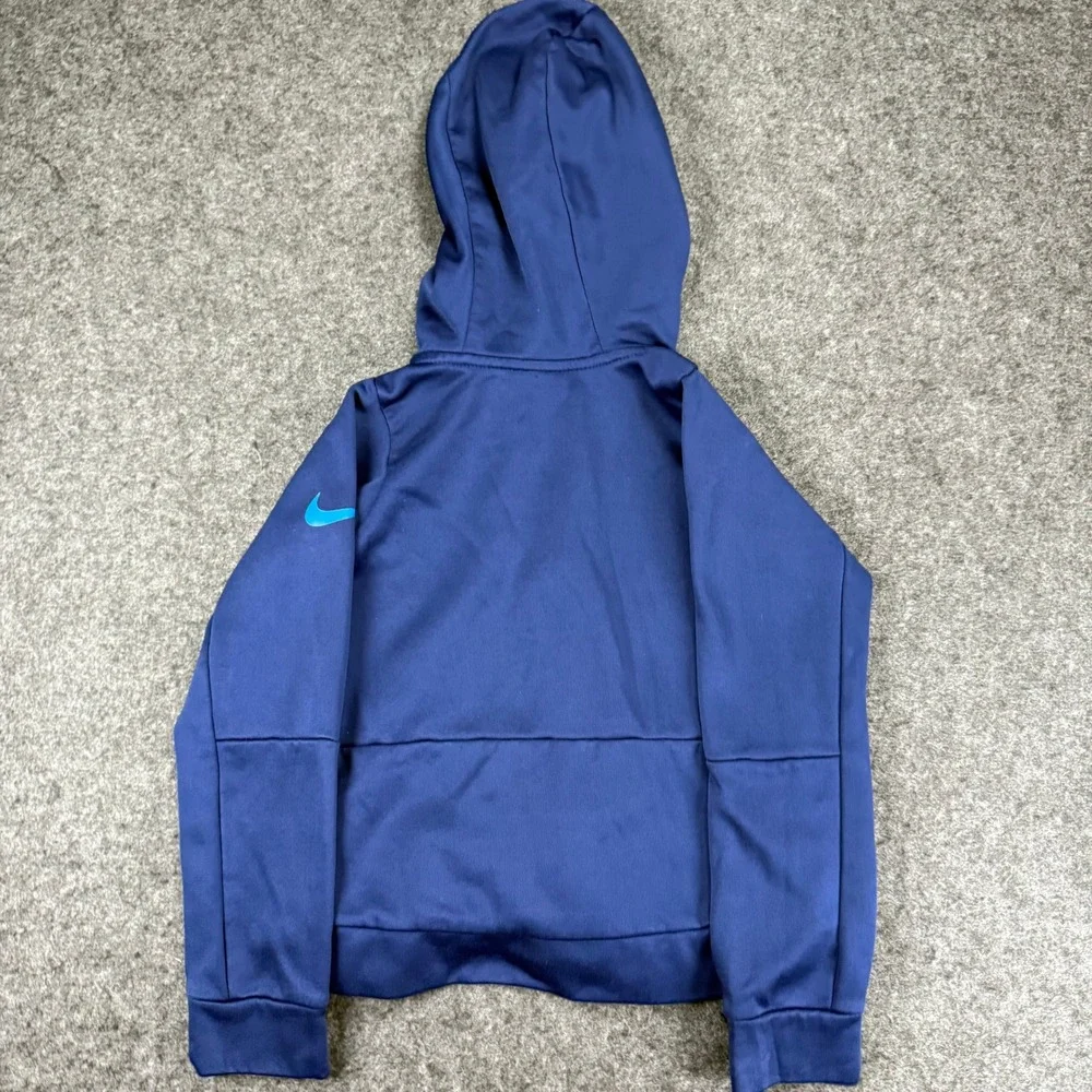 Nike Dri-Fit Full Zip Hoodie Kids Size‎ 4T Blue Just Do It Graphic
